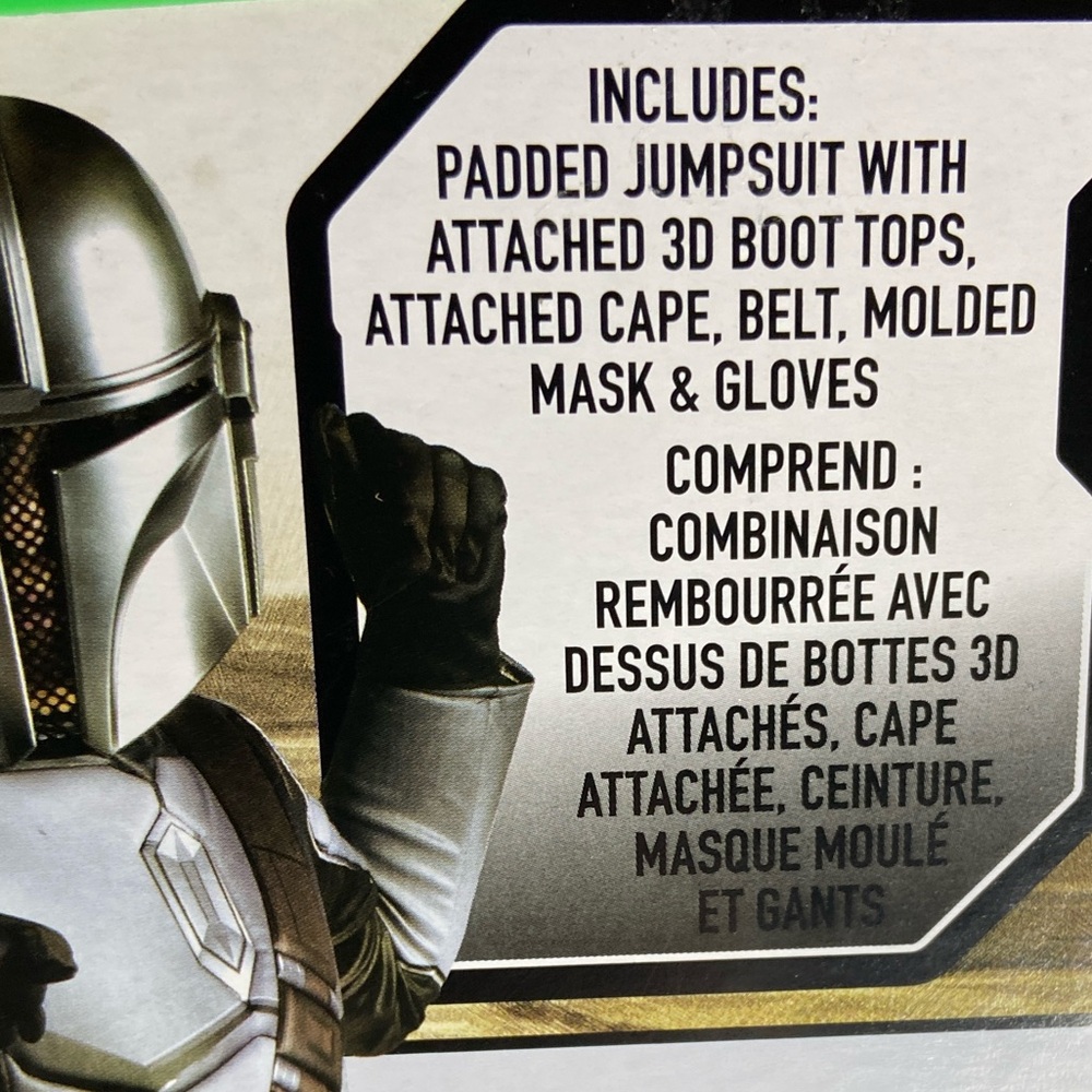 Jazwares STAR WARS Deluxe Mandalorian Halloween Costume Boy’s Size Small 5/6 - Picture 8 of 11
